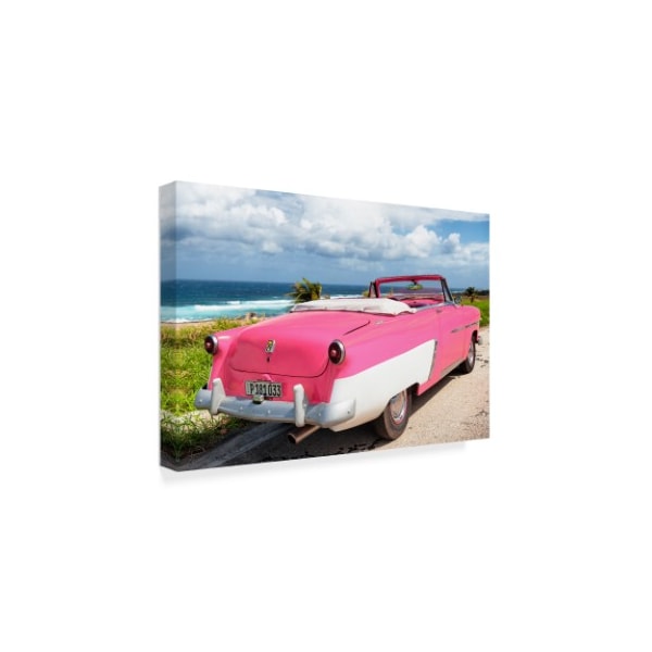 Philippe Hugonnard 'Classic Pink Car Cabriolet 1' Canvas Art,16x24